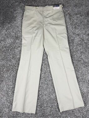 Vintage Sz 33 X 32 Men’s John Alexander Pleated Dress Trouser Pants Beige